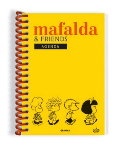 AGENDA MAFALDA PERPETUA FRIENDS AMARILLA 2025 | VACIO