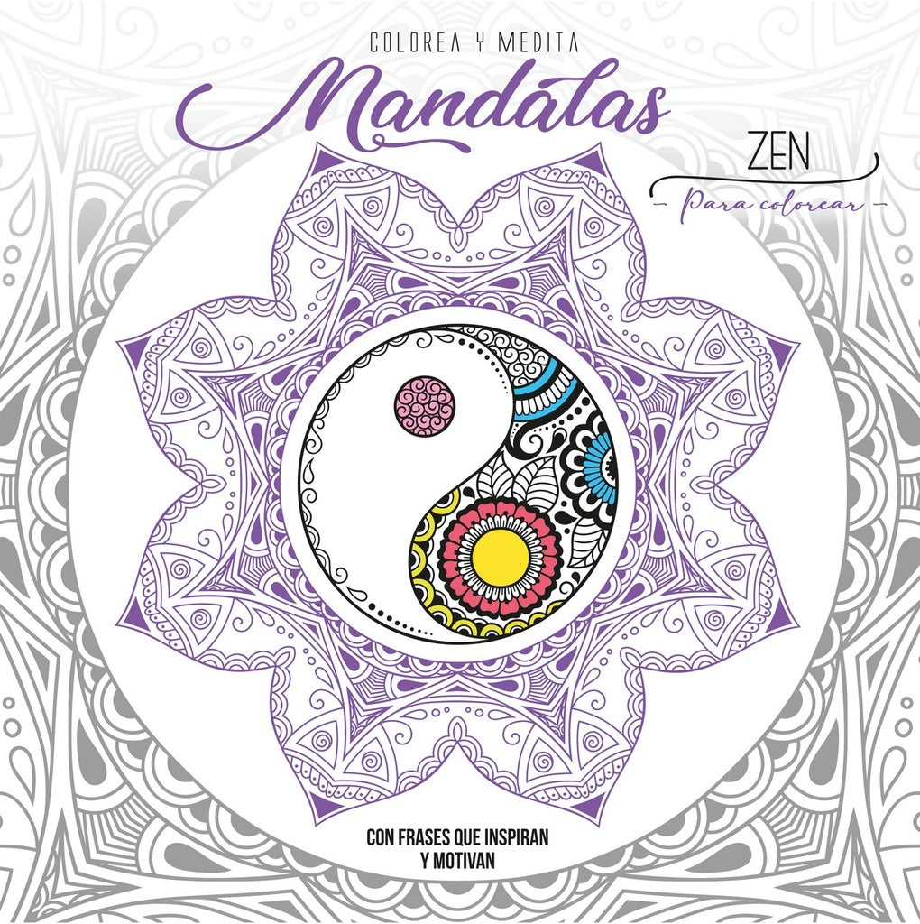 mandalas zen tapa violeta
