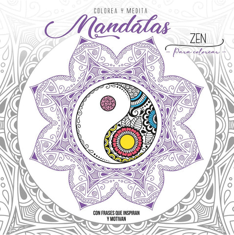 mandalas zen tapa violeta