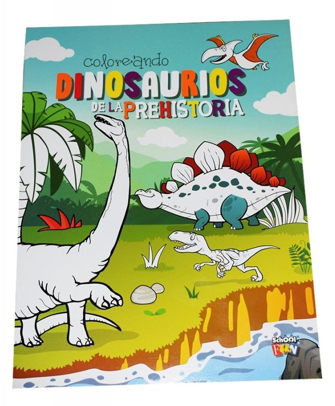 Coloreando Dinosaurios PREHISTORIA | VACIO