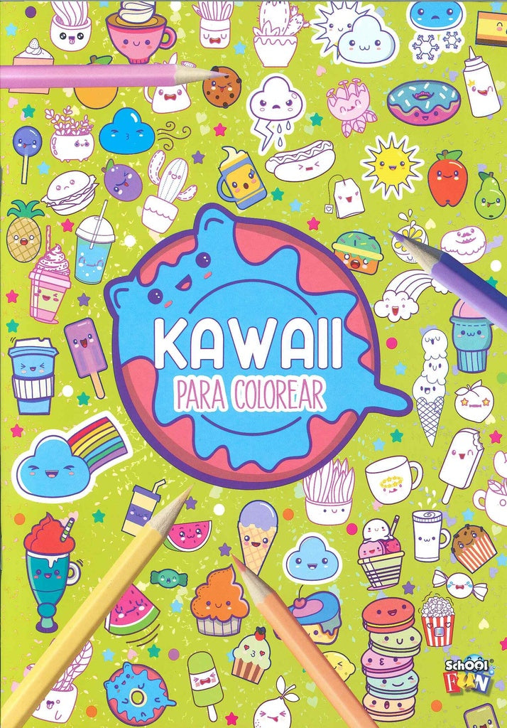 Kawaii y cute coloreo (4 tapas)