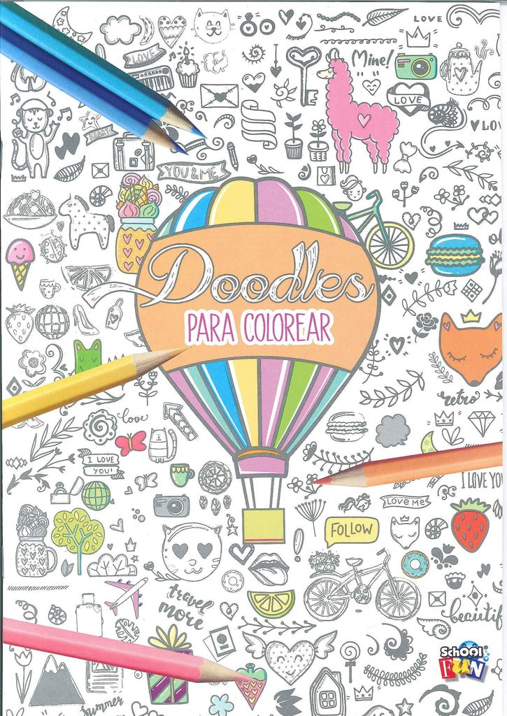 DOODLES PARA COLOREAR