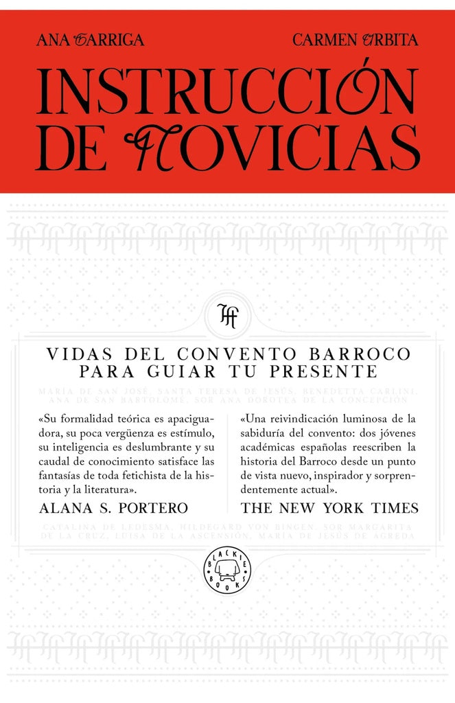 INSTRUCCIÓN DE NOVICIAS.. | ANA GARRIGA