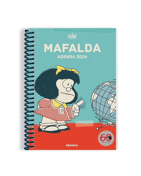 **AGENDA MAFALDA 2024 ANILLADA TURQUESA.. | QUINO..