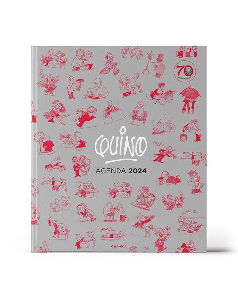 **Agenda Quino gris encuadernada 2024 | VACIO