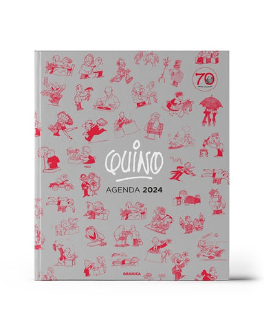**Agenda Quino gris encuadernada 2024 | VACIO