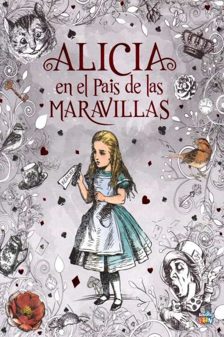 alicia en el pais  de las maravillas- COLOREAR