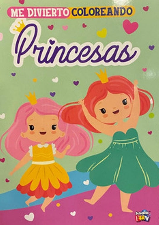 Me divierto coloreando princesas