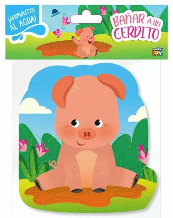 BAÑAR A UN CERDITO..