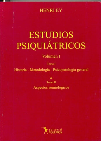 ESTUDIOS PSIQUIÁTRICOS. 2 TOMOS | Henri Ey