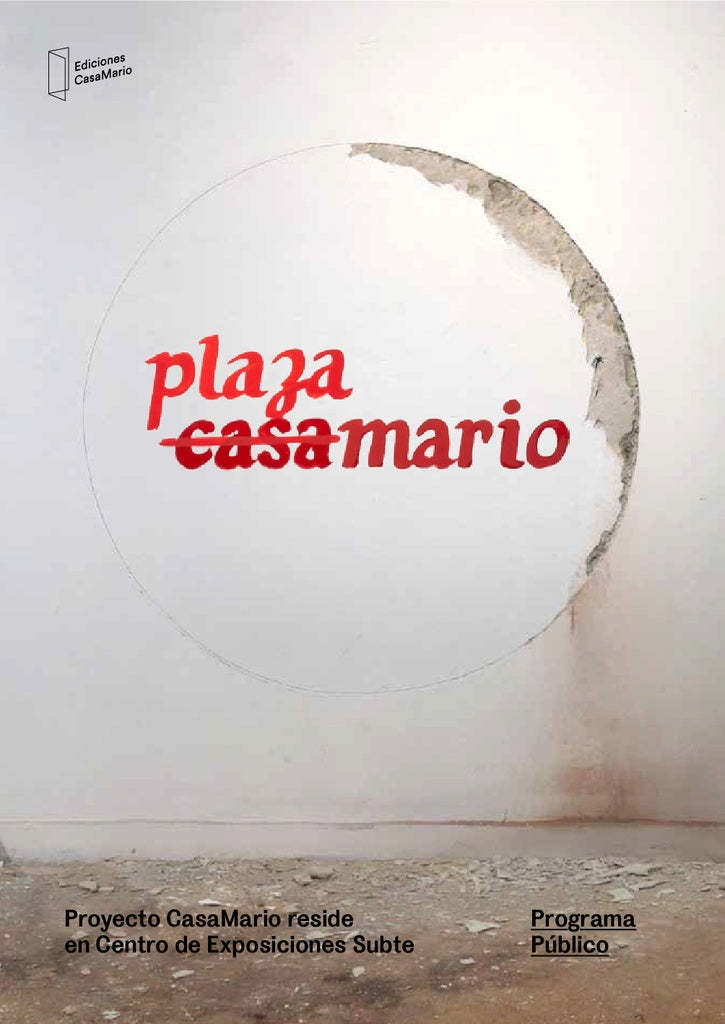 PLAZA CASA MARIO. PROGRAMA PÚBLICO.. | Anónimo