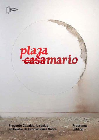 PLAZA CASA MARIO. PROGRAMA PÚBLICO.. | Anónimo