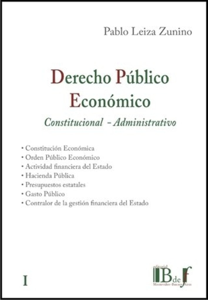 DERECHO PUBLICO ECONOMICO | Pablo Leiza Zunino