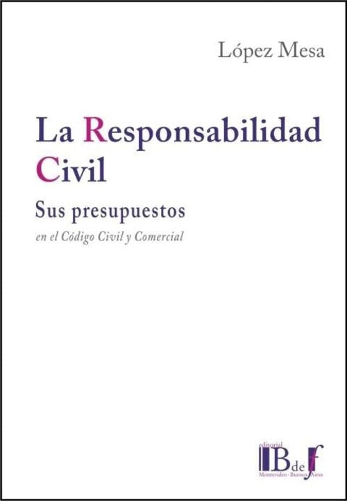 LA RESPONSABILIDAD CIVIL HACIA LA UNIFICACIÓN DE SUS DOS ÓRDENES.. | GABRIEL H.  FERNANDEZ FERNANDEZ
