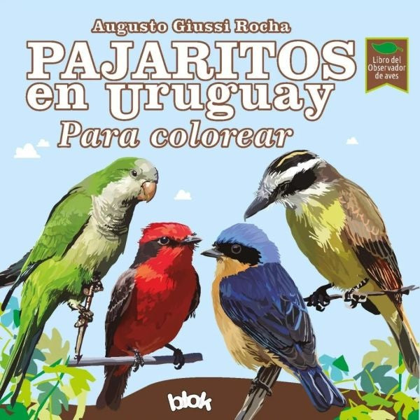 Pajaritos del Uruguay para colorear