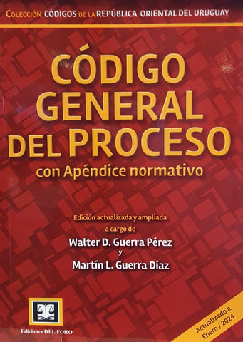 CODIGO GENERAL DEL PROCESO CON APENDICE NORMATIVO.. | WALTER GUERRA PEREZ