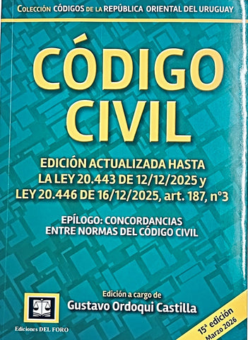 CODIGO CIVIL EDICION (ACTUALIZADA MARZO 2026).. | Gustavo  Ordoqui Castilla
