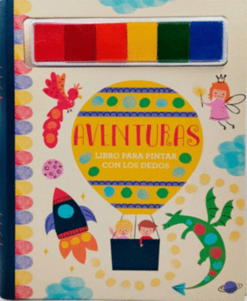 AVENTURAS LIBRO PARA PINTAR CON LOS DEDOS..