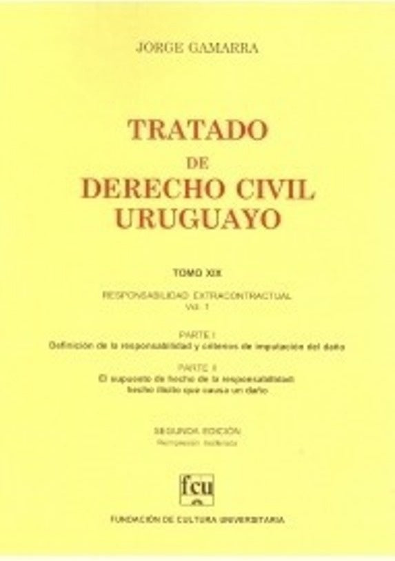 TRATADO DE DERECHO CIVIL URUGUAYO  XIX.. | Jorge Gamarra