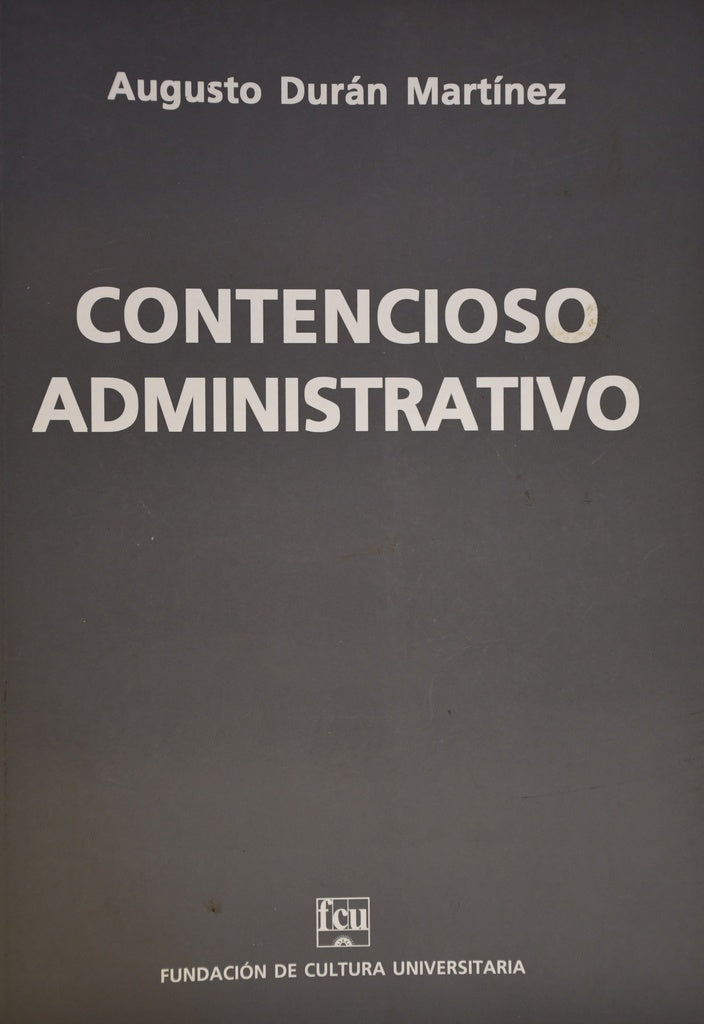 CONTENCIOSO ADMINISTRATIVO | AUGUSTO DURAN MARTINEZ