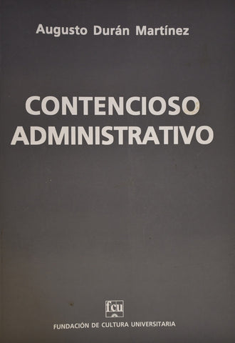 CONTENCIOSO ADMINISTRATIVO | AUGUSTO DURAN MARTINEZ