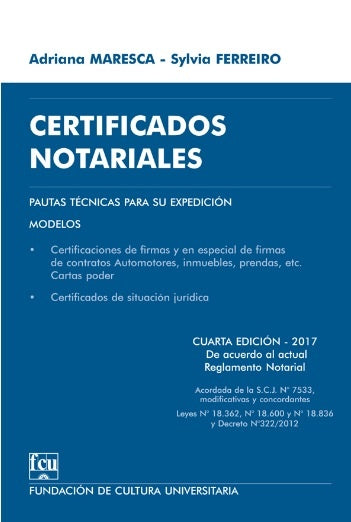 Certificados Notariales | ADRIANA  MARESCA