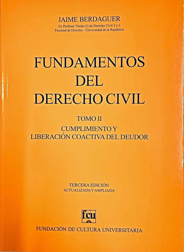 FUNDAMENTOS DEL DERECHO CIVIL TOMO II | Jaime Berdaguer