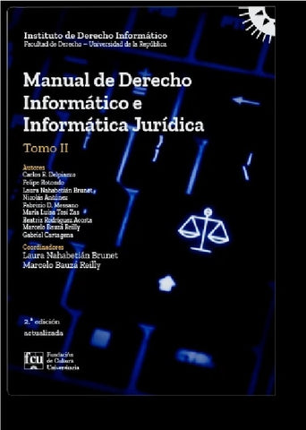 MANUAL DE DERECHO INFORMÁTICO E INFORMÁTICA JURÍDICA. TOMO II..