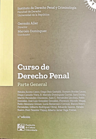 CURSO DE DERECHO PENAL - PARTE GENERAL.. | Germán  Aller