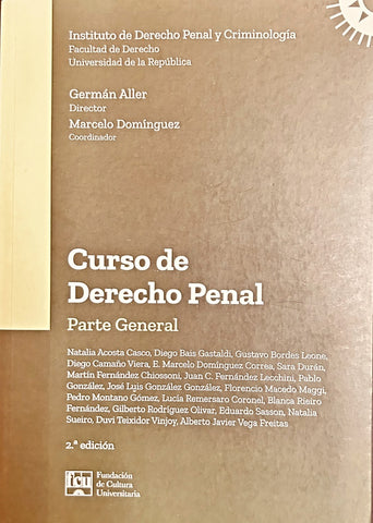 CURSO DE DERECHO PENAL - PARTE GENERAL.. | Germán  Aller