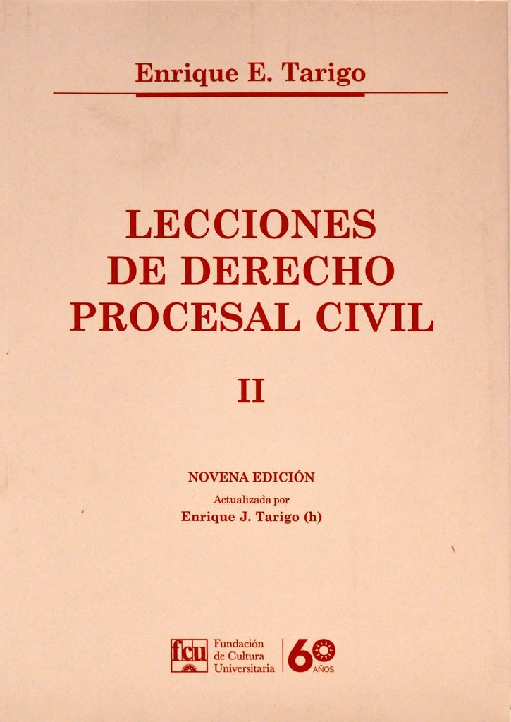 LECCIONES DE DERECHO PROCESAL CIVIL. TOMO II  | Enrique E. Tarigo