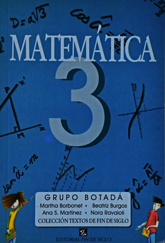Matemática 3 Grupo Botadá | Martha Borbonet