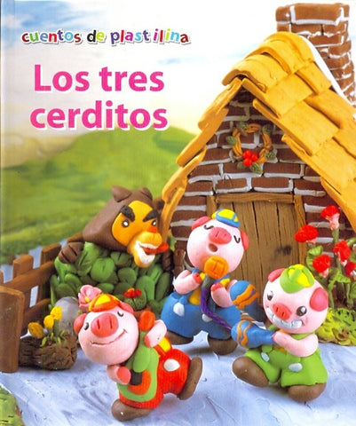 cuentos de plastilina, los tres cerditos