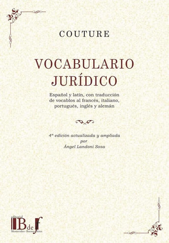VOCABULARIO JURÍDICO. | Eduardo Juan Couture