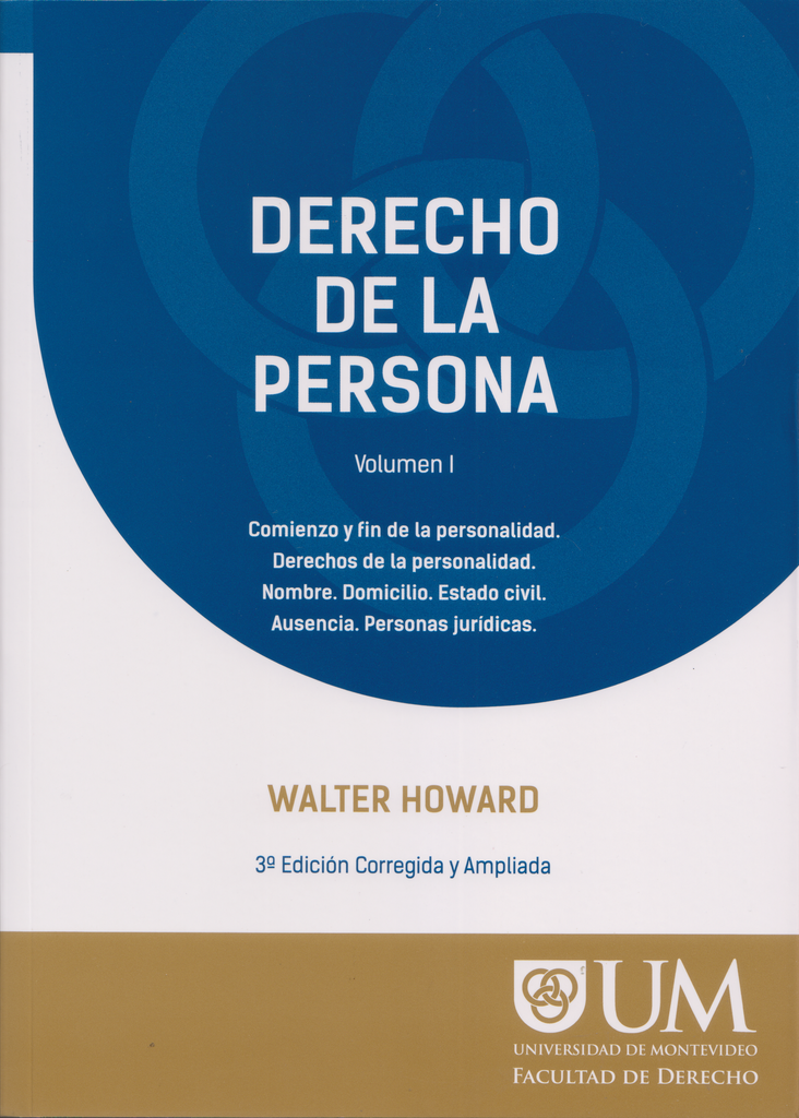 DERECHO DE LA PERSONA VOL 1 | WALTER  HOWARD