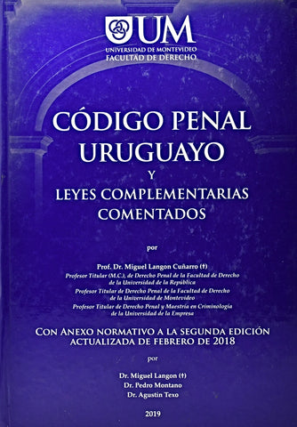 CODIGO PENAL URUGUAYO.. | Miguel Langon Cuñarro