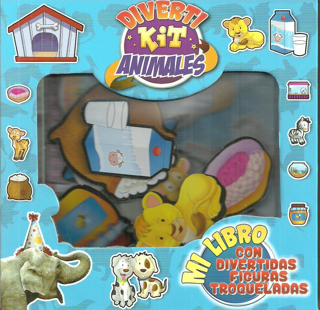 DIVERTI KIT ANIMALES (MI LIBRO CON DIVERTIDAS FIGURAS TROQUELADAS)