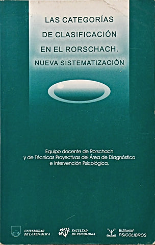 LAS CATEGORIAS DE CLASIFICACION EN EL RORSCHACH..