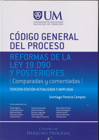 CÓDIGO GENERAL DEL PROCESO. TAPA DURA 3 ED. | SANTIAGO  PEREIRA CAMPOS