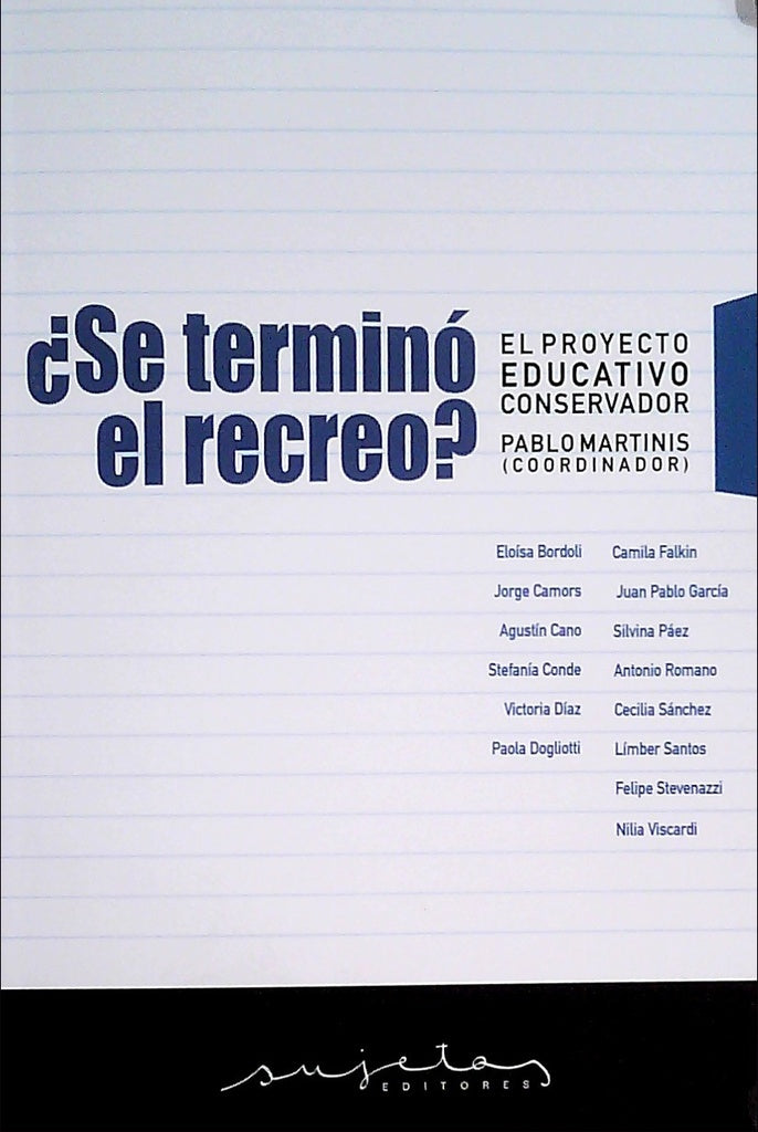 SE TERMINO EL RECREO?.. | PABLO  MARTINS