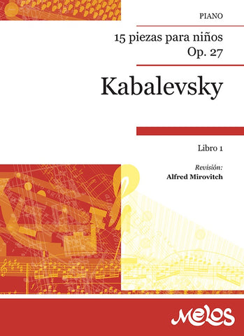 BA12460 - 15 piezas para niños Op. 27 - Libro 1 | Dimitri Kabalevsky