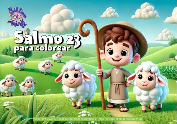 Salmo 23 Para Colorear | Talita Fonseca