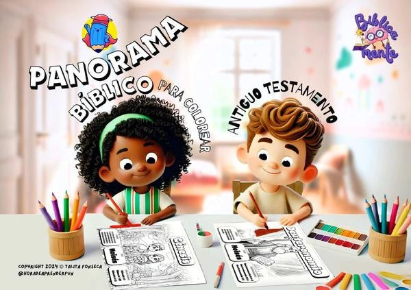 Panorama Bíblico Para Colorear: Antiguo Testamento | Talita Fonseca