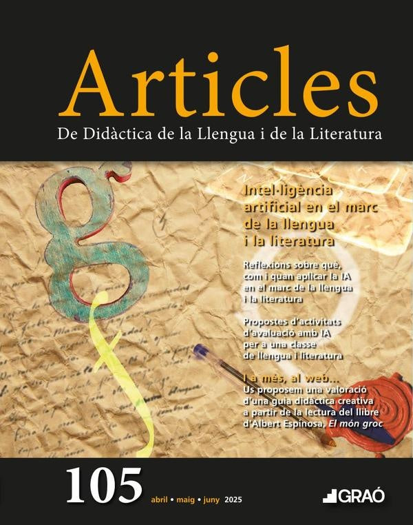 Intel·ligència artificial en el marc de la llengua i la literatura - Articles  núm. 105 |   AA.VV.