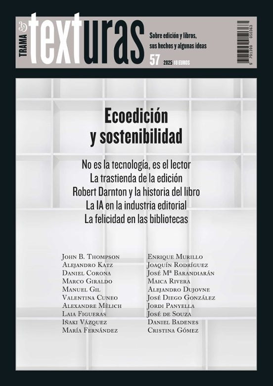 Texturas 57: Ecoedición y sostenibilidad | Varios Autores