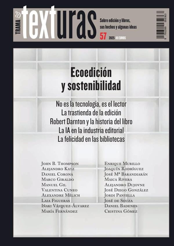 Texturas 57: Ecoedición y sostenibilidad | Varios Autores
