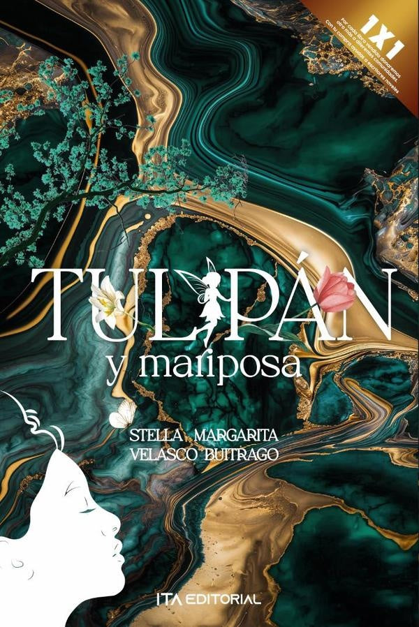 Tulipán y mariposa | Stella Margarita Velasco Buitrago