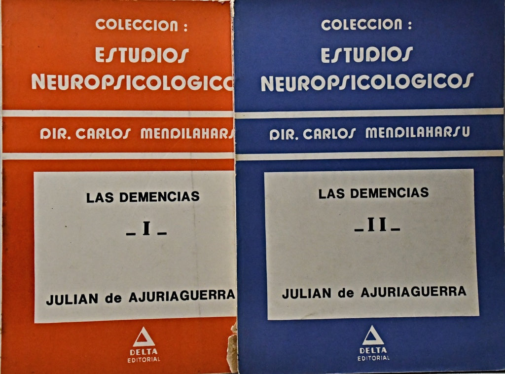 ESTUDIOS NEUROPSICOLOGICOS LAS DEMENCIAS (2 TOMOS).. | Carlos  Mendilaharsu