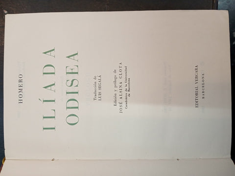 ILÍADA- ODISEA | HOMERO