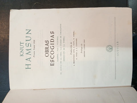 OBRAS ESCOGIDAS Tomo 1 | KNUT HAMSUN